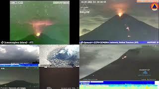 Volcano SuwanosejimaSemeruMerapi Timelapse 07012022