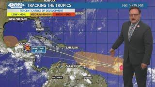 Tropical Update TS Beryl heading toward the Caribbean