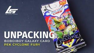 Boboiboy Galaxy Card Pek Cyclone Fury NEW  Unpacking