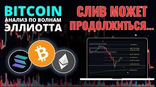 БИТКОИН ПРОГНОЗ ВАРИАНТ ПРОДОЛЖЕНИЯ СЛИВА АНАЛИЗ BTC ETH SOL