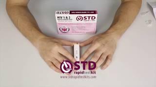 How to use HIV rapid test kit  STDrapidtestkits.com