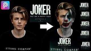 How To Edit Joker Face  Easy Picsart Tutorial