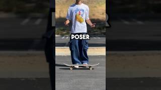 How POSERS push for speed? #skateboarding #skate #sk8 #shorts