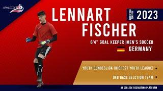 Mens Soccer  64 GK  Lennart Fischer Germany  Highlight Video  Recruit 2023