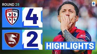 CAGLIARI-SALERNITANA 4-2  HIGHLIGHTS  Cagliari triumph in gol fest  Serie A 202324