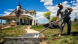 DIY Stamped Concrete Path - TOUGHEST Project So Far