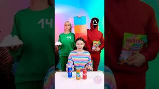 SQUID GAME CHALLENGE CAN YOU GUESS ALL THE COLORS?  Funny TikTok challenges by SMOL #shorts