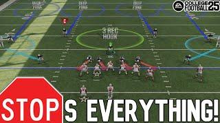 NOTHING BEATS THIS Best Base Defense in College Football 25 STOPS RUN PASS & RPOs Tips & Tricks