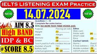 IELTS LISTENING PRACTICE TEST 2024 WITH ANSWERS  14.07.2024