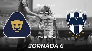 Resumen y Goles  Pumas vs Rayados  Liga BBVA MX  Apertura 2022 - Jornada 6