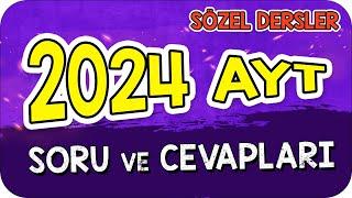 2024 AYT SÖZEL SORULARI ve TÜM CEVAPLARI  #YKS2024 #AYT