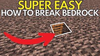 How to break bedrock in Minecraft 1.21 tutorial - SUPER EASY