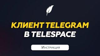 Клиент Telegram  в софте Telespace  Инструкция