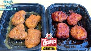 Review Wendys Spicy Garlic Parm & Spicy Honey BBQ Nuggets