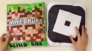 paper diy🩶 ROBLOX and MINECRAFT Blind Bags unboxing  asmr