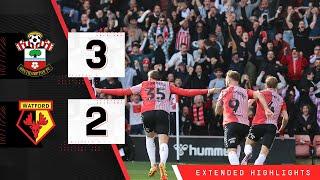 EXTENDED HIGHLIGHTS Southampton 3-2 Watford  Championship