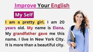 My Self  English Speaking Practice  Level 1  Learning English Speaking   English Listening