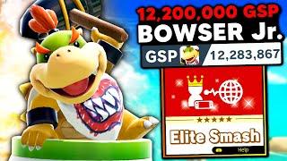 This is what a 12000000 GSP Bowser Jr. looks like in Elite Smash