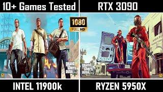 Intel i9 11900k vs Ryzen 9 5950x  10+ games Benchmark