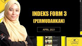 INDEKS FORM 3   PERMUDAHKAN