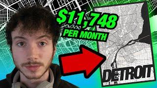 $1.7M Strategy Making & Selling City Map Art 100% FREE PASSIVE INCOME