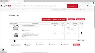 How-To Update Shopping Cart on Martin B2B Account Tutorial