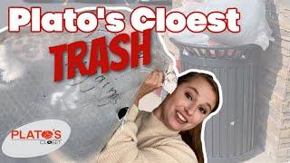 Opening Platos Closet TRASH  Will I Find Anything to Resell on Poshmark? - Dumpster Diving
