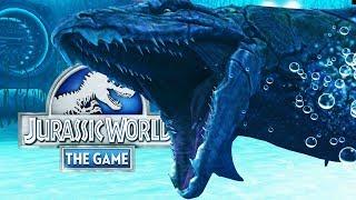 NUEVO DINOSAURIO HÍBRIDO MARINO DEL MOSASAURUS Jurassic World El Juego