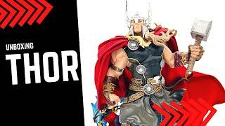 Thor Unleashed 110th Scale Deluxe Statue Unboxing  Iron Studios  Marvel Comics