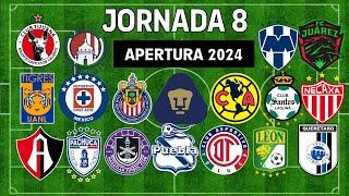 ️ JORNADA 8 LIGA MX 2024 