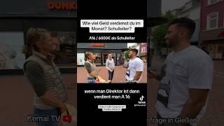 Wie viel Geld verdienst du im Monat? #kemaltv #deutschland #deutsch #geld #lehrer #schule #lustig