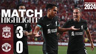 HIGHLIGHTS Liverpool 3-0 Manchester United  Sell-out crowd for USA Tour win