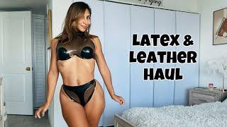 Latex and Leather Try On Haul Ft. Elin Harness #haul