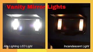 Replace  Change Nissan Rogue Vanity Mirror Lights  LED Bulb Install