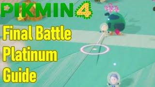 Pikmin 4 final battle platinum medal guide  walkthrough dandori battle