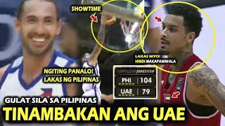 Tinambakan ang Kalaban Jordan Heading nag init kaagad. PILIPINAS VS UAE HIGHLIGHTS Rhenz Abando...