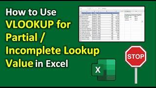 Unlock the Full Potential of VLOOKUP  How to Lookup Partial Text with VLOOKUP in Excel