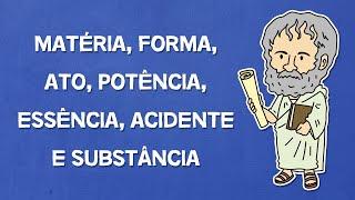Matéria forma ato potência essência acidente e substância  Aristóteles