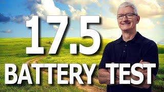 iOS 17.5 Battery Life  Battery Drain  Battery Performance Test.