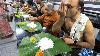 Free Brahmin Meals ఉచిత బ్రాహ్మణ భోజనాలు @ Srisailam Temple  Om Namah Sivaaya  Amazing Food Zone