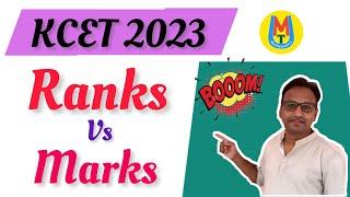 Ranks VS Marks KCET 2023  Predication Based On Previous Year Analysis II Dr Sharanu Chebbi