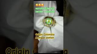 NATURAL EMERYL BERYL - Zamrud origin Colombia. #zamrud #jamrud #beryl #emerald #shorts