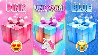 Choose Your Gift... Pink Unicorn or Blue  How Lucky Are You?  Quiz Kingdom
