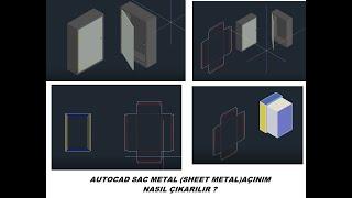 Autocad Sac Metal Sheet Metal Elektrik Panasu Çizimi ve Açınım Alma