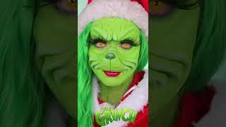 Incredible Grinch Prosthetic Makeup  Looksmas Day 8 #shorts #makeup #christmas