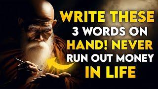 Write These 3 NUMBERS on your hand AND YOU WILL never be short OF MONEY  Money Abundance Buddhism