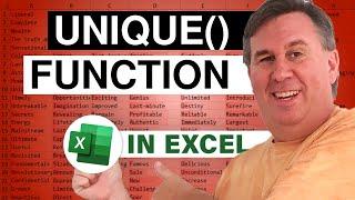 Excel Uniqueness Extract Unique Values in Excel - Episode 2236