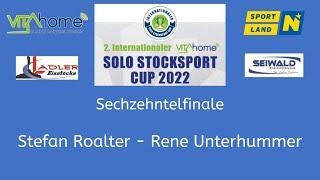 2. Internationaler VITAhome Solo Stocksport Cup 2022 - Sechzehntelfinale