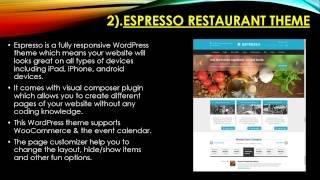 Best Restaurant WordPress Themes