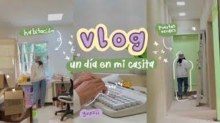 Vlog Un día en mi casita  jardín y limpieza + YUNZII retro Keyboard